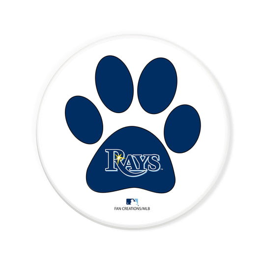 Fan Creations MLB - Tampa Bay Rays 4 in Round Dog Paw Coaster