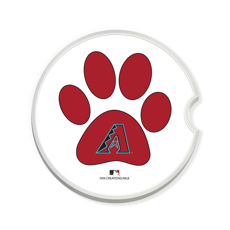 Load image into Gallery viewer, Fan Creations MLB Arizona Diamondbacks Themed Ceramic Car Coaster -2.5" Bigfoot Carrying Team Flag Design - 2 Pack
