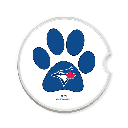 Fan Creations MLB Toronto Blue Jays Themed Ceramic Car Coaster -2.5" Bigfoot Carrying Team Flag Design - 2 Pack
