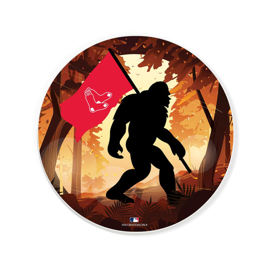 Fan Creations MLB Boston Red Sox-  4 inch Ceramic Big Foot Flag Car Coaster