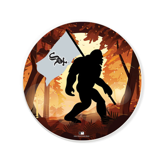 Fan Creations MLB Chicago White Sox-  4 inch Ceramic Big Foot Flag Car Coaster
