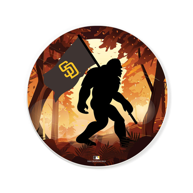 Load image into Gallery viewer, Fan Creations MLB San Diego Padres-  4 inch Ceramic Big Foot Flag Car Coaster

