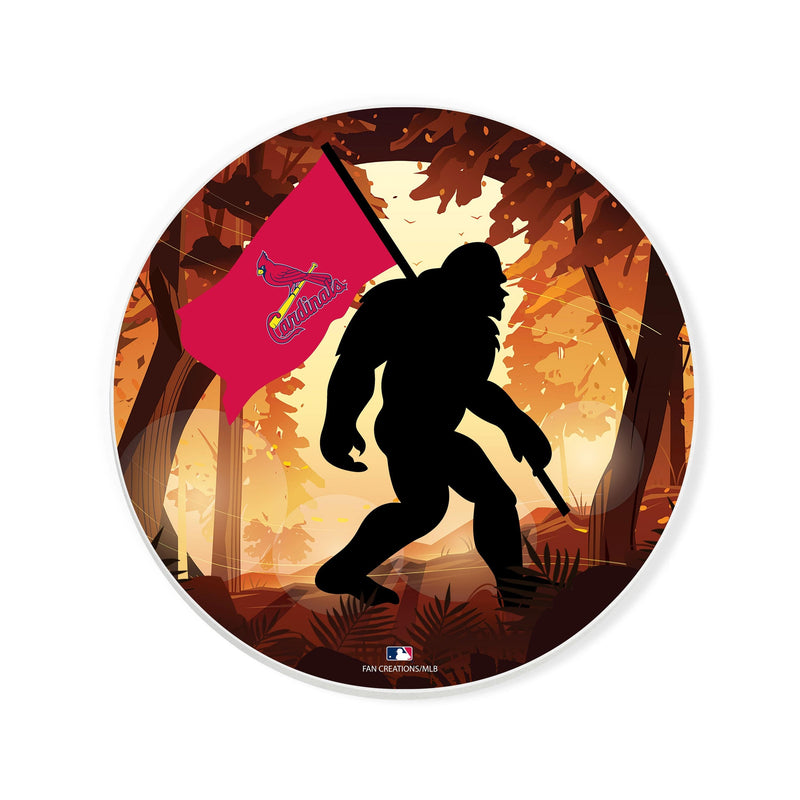 Load image into Gallery viewer, Fan Creations MLB St. Louis Cardinals-  4 inch Ceramic Big Foot Flag Car Coaster
