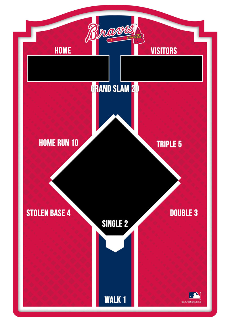 Load image into Gallery viewer, Fan Creations Brightline MLB Atlanta Braves Wall Bean Bag Toss
