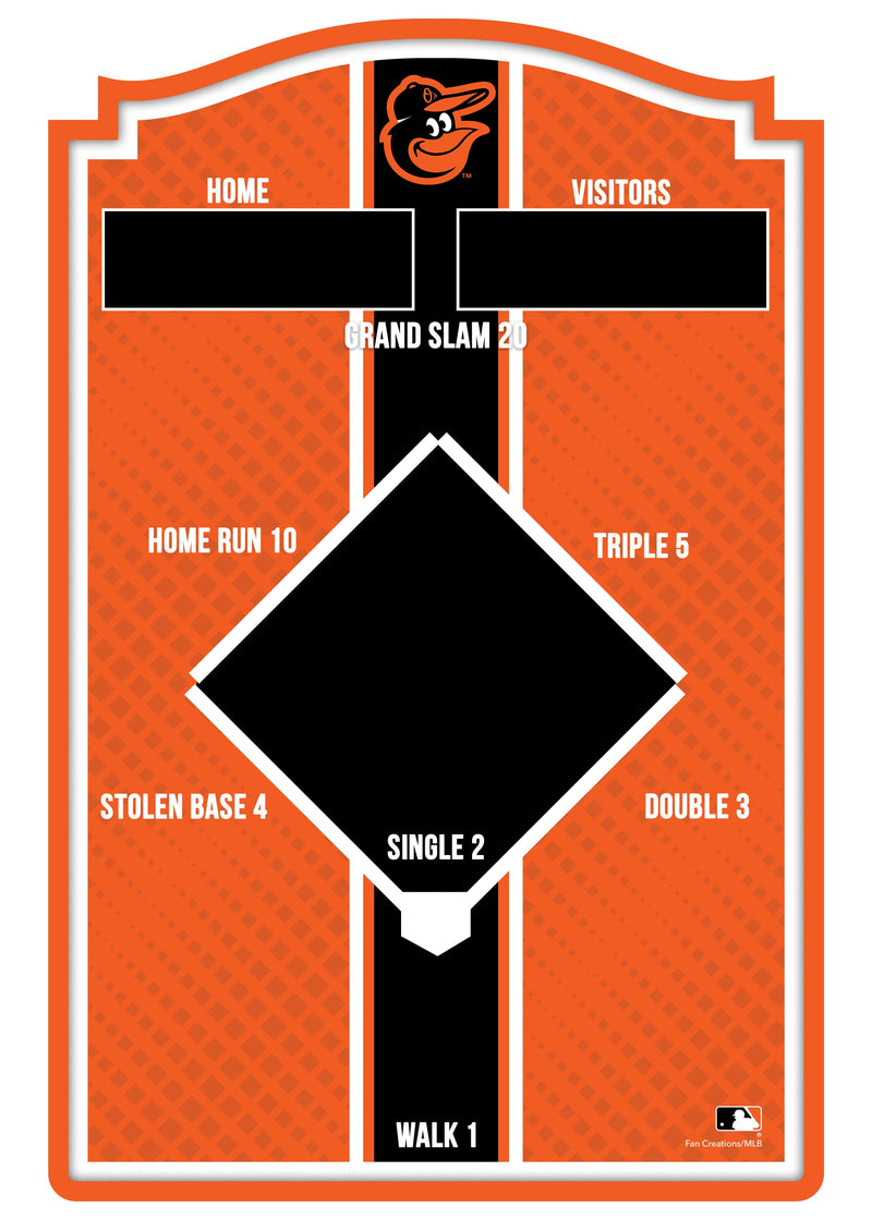 Load image into Gallery viewer, Fan Creations Brightline MLB Baltimore Orioles Wall Bean Bag Toss
