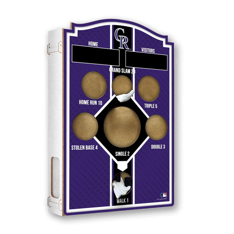 Load image into Gallery viewer, Fan Creations Brightline MLB Colorado Rockies Wall Bean Bag Toss
