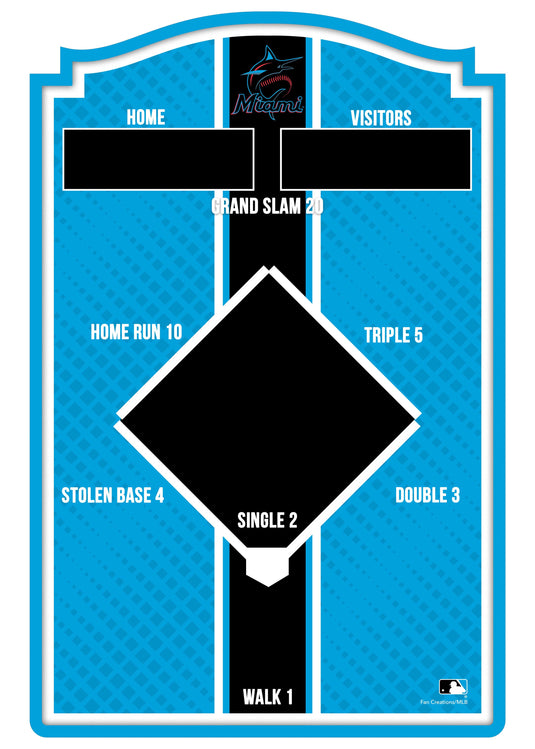 Fan Creations Brightline MLB Miami Marlins Wall Bean Bag Toss