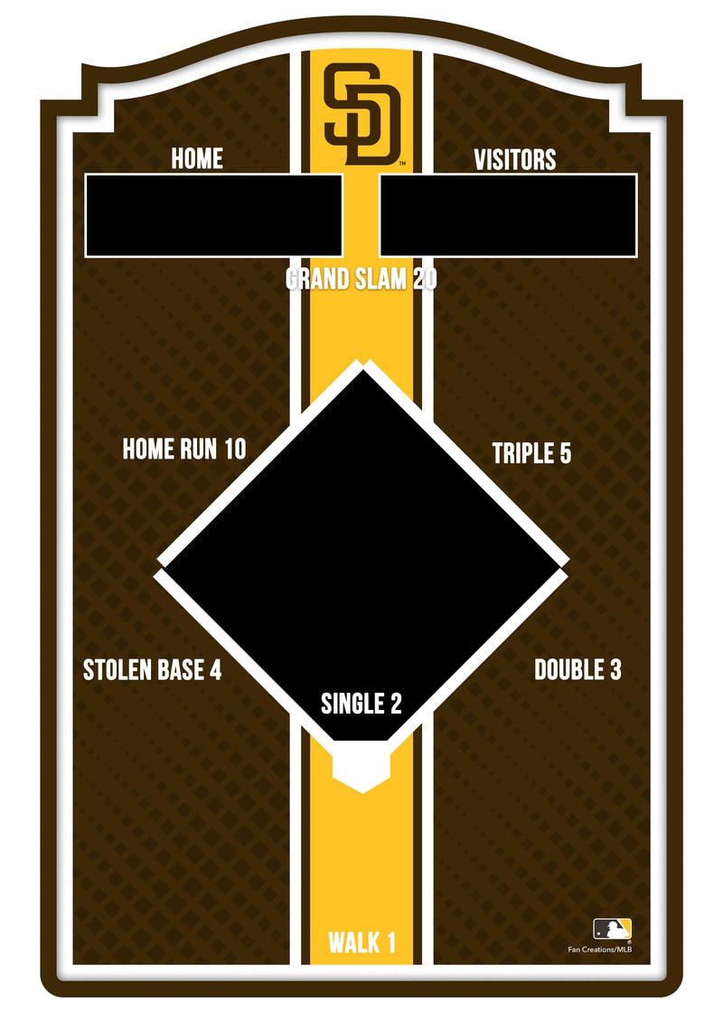 Load image into Gallery viewer, Fan Creations Brightline MLB San Diego Padres Wall Bean Bag Toss
