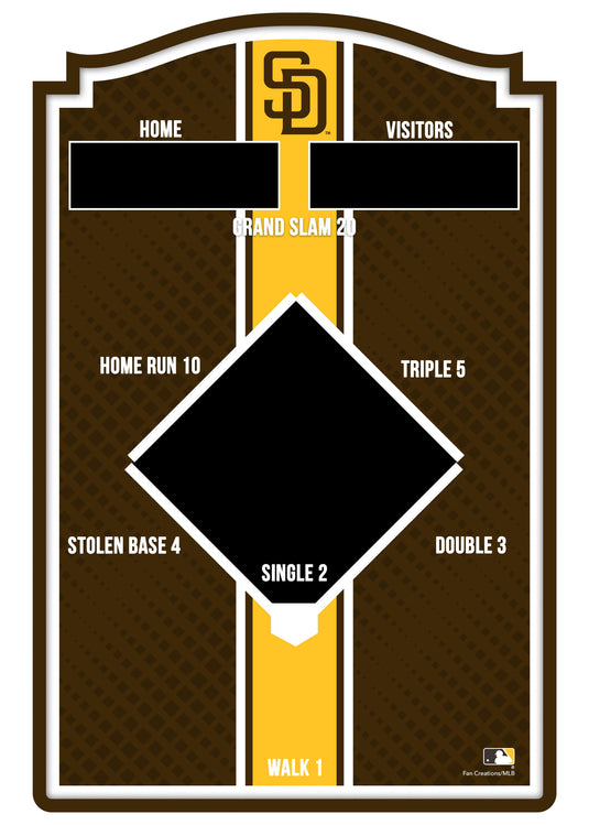 Fan Creations Brightline MLB San Diego Padres Wall Bean Bag Toss