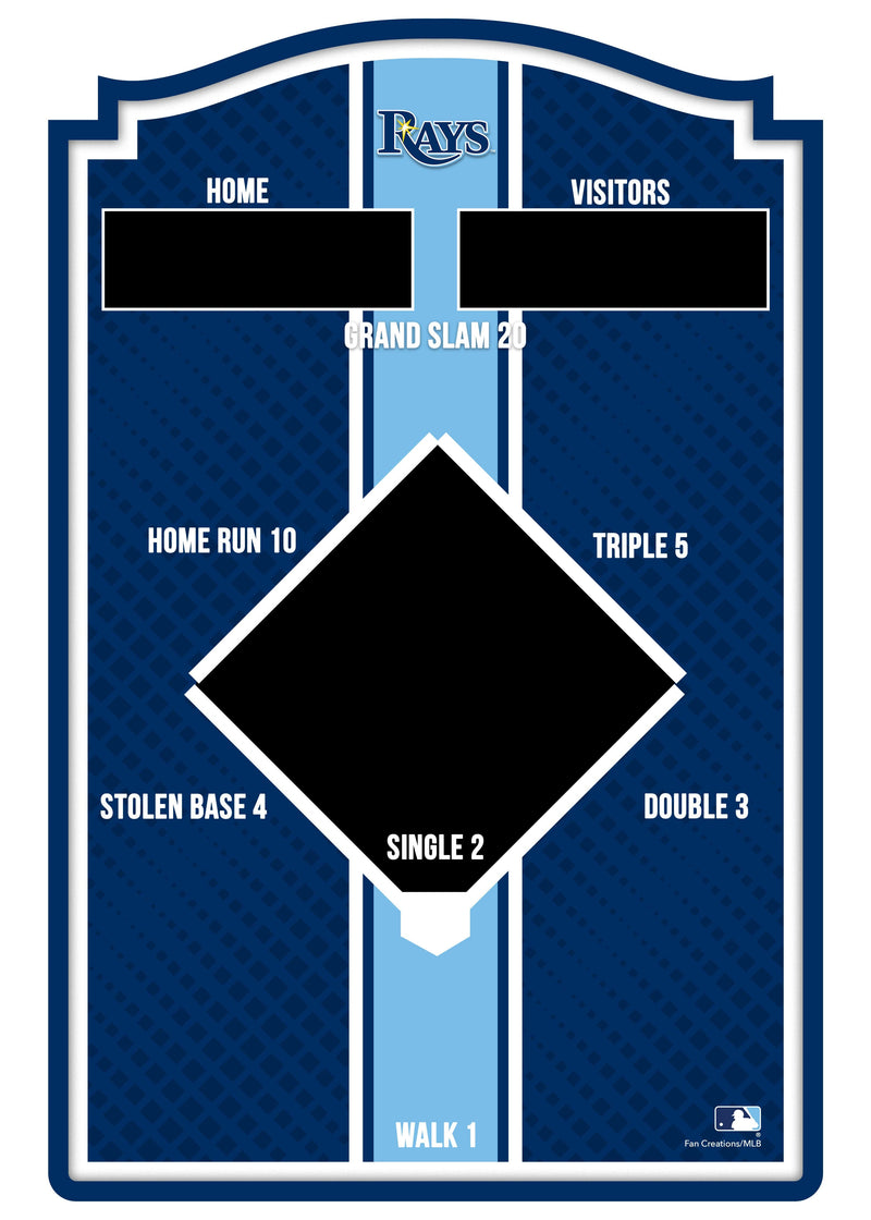 Load image into Gallery viewer, Fan Creations Brightline MLB Tampa Bay Rays Wall Bean Bag Toss
