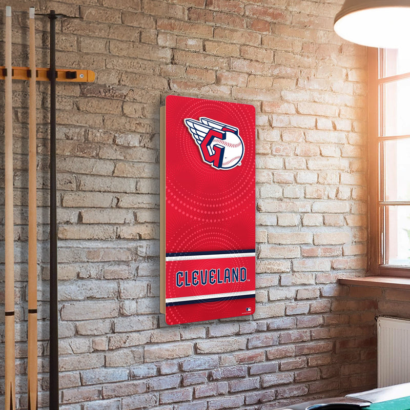 Load image into Gallery viewer, Fan Creations MLB Wall Art thats also Corn Hole - Cleveland Guardians
