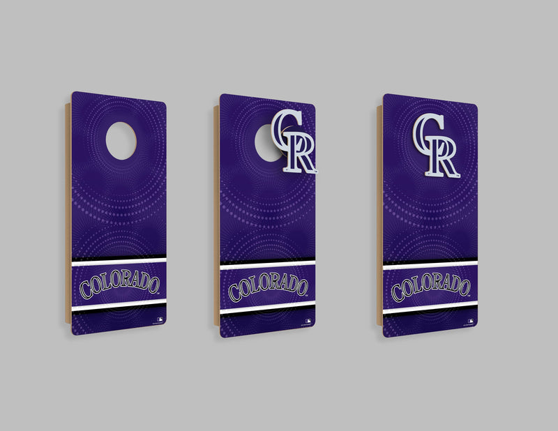 Load image into Gallery viewer, Fan Creations MLB Wall Art thats also Corn Hole - Colorado Rockies
