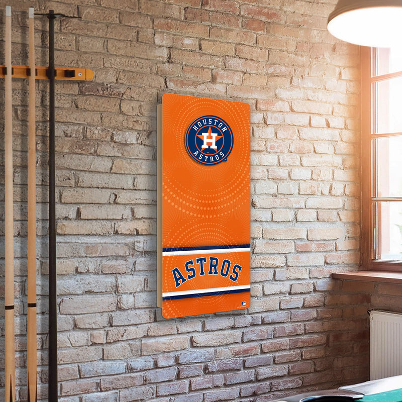 Load image into Gallery viewer, Fan Creations MLB Wall Art thats also Corn Hole - Houston Astros
