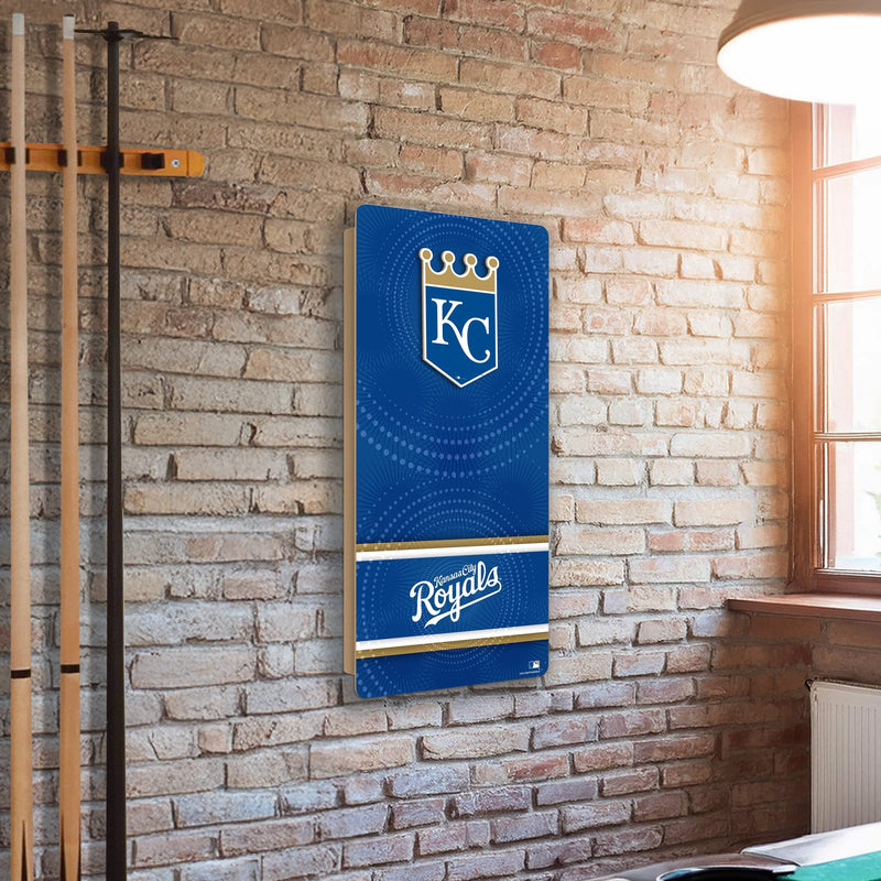 Load image into Gallery viewer, Fan Creations MLB Wall Art thats also Corn Hole - Kansas City Royals
