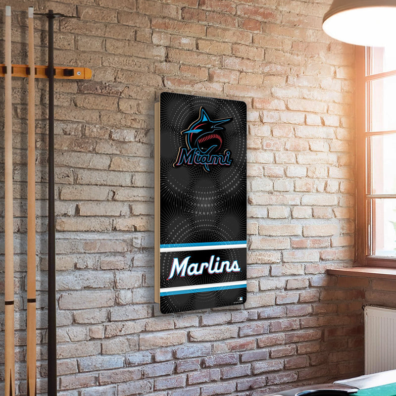 Load image into Gallery viewer, Fan Creations MLB Wall Art thats also Corn Hole - Miami Marlins
