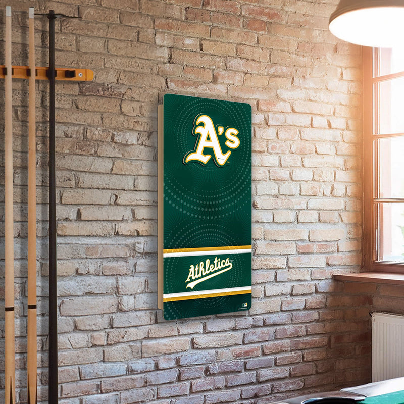 Load image into Gallery viewer, Fan Creations MLB Wall Art thats also Corn Hole - Oakland Athletics
