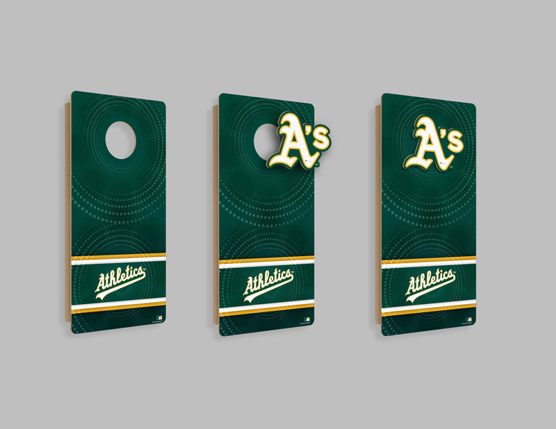 Load image into Gallery viewer, Fan Creations MLB Wall Art thats also Corn Hole - Oakland Athletics
