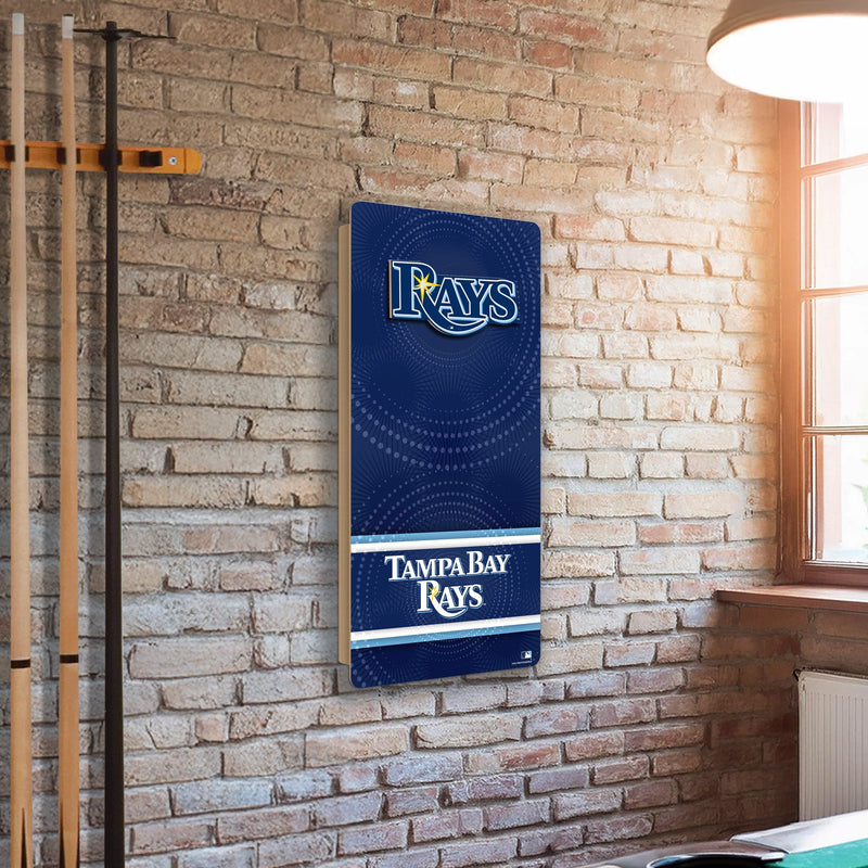 Load image into Gallery viewer, Fan Creations MLB Wall Art thats also Corn Hole - Tampa Bay Rays
