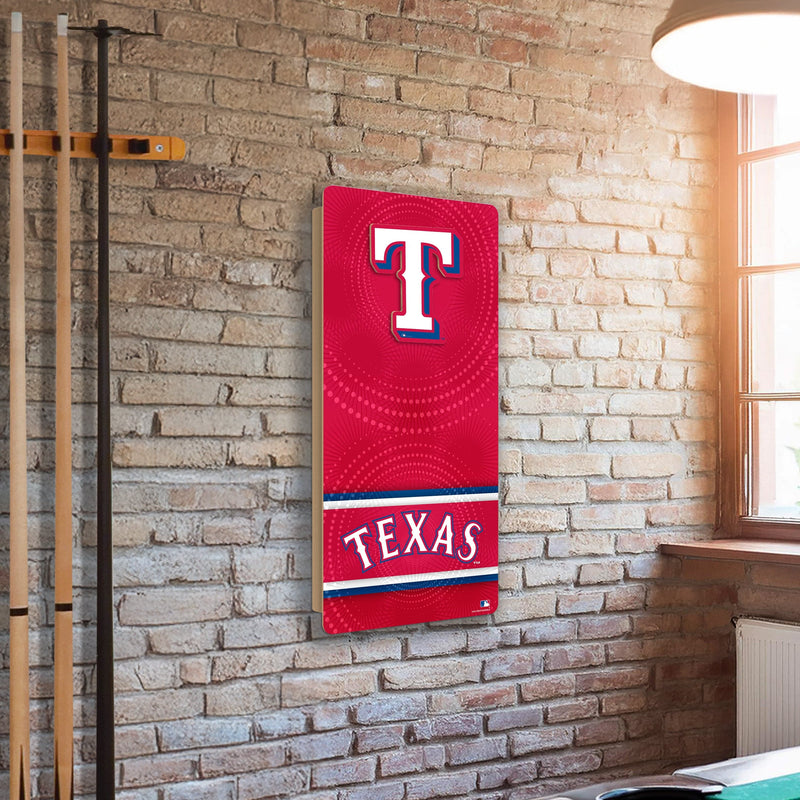 Load image into Gallery viewer, Fan Creations MLB Wall Art thats also Corn Hole - Texas Rangers
