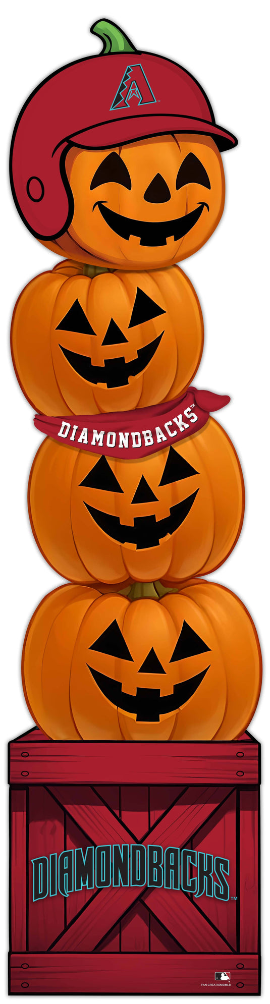 Fan Creations 46 inch MLB Arizona Diamondbacks Stacked Pumpkin Bandana - Scarf