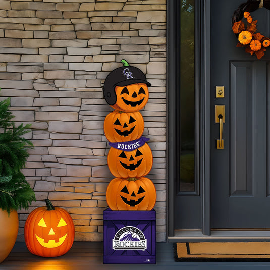 Fan Creations 46 inch MLB Colorado Rockies Stacked Pumpkin Bandana - Scarf