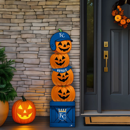 Fan Creations 46 inch MLB Kansas City Royals Stacked Pumpkin Bandana - Scarf