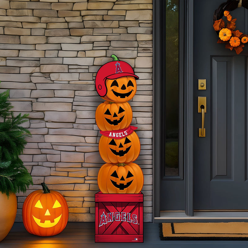 Load image into Gallery viewer, Fan Creations 46 inch MLB Los Angeles Angels Stacked Pumpkin Bandana - Scarf
