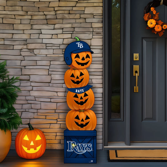 Fan Creations 46 inch MLB Tampa Bay Rays Stacked Pumpkin Bandana - Scarf