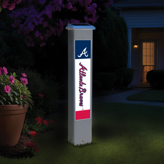 Fan Creations MLB Team Glow Post - Atlanta Braves