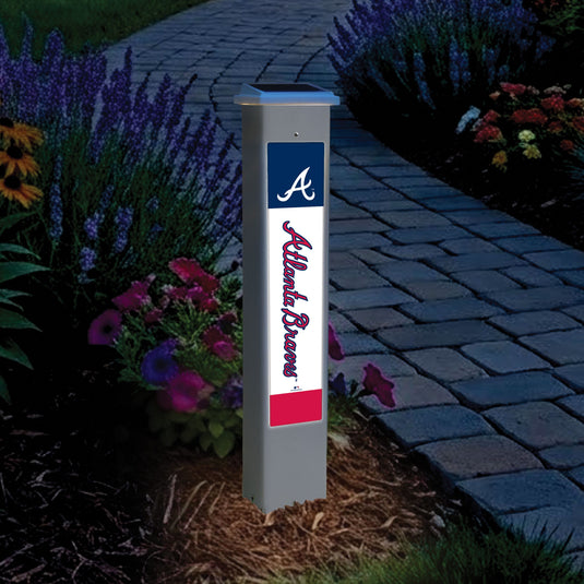 Fan Creations Glow Post MLB Team Glow Post - Atlanta Braves
