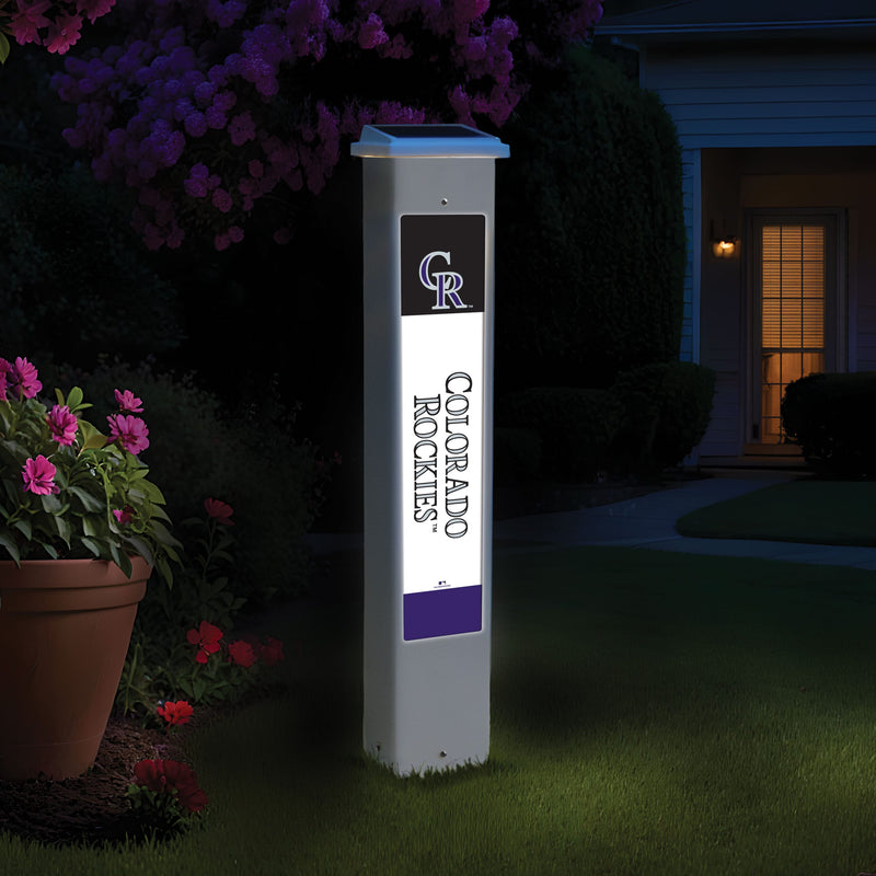 Load image into Gallery viewer, Fan Creations MLB Team Glow Post - Colorado Rockies
