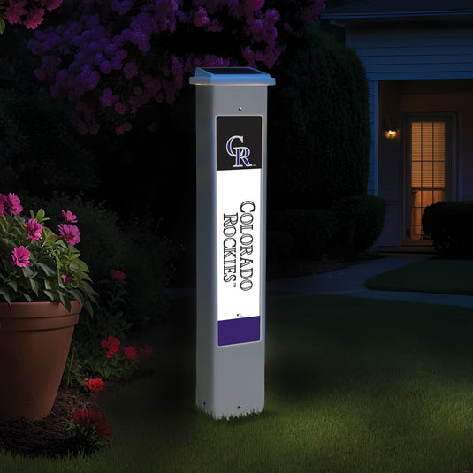 Fan Creations MLB Team Glow Post - Colorado Rockies