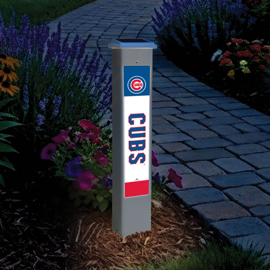 Fan Creations Glow Post MLB Team Glow Post - Chicago Cubs