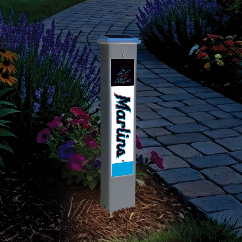 Load image into Gallery viewer, Fan Creations Glow Post MLB Team Glow Post - Miami Marlins
