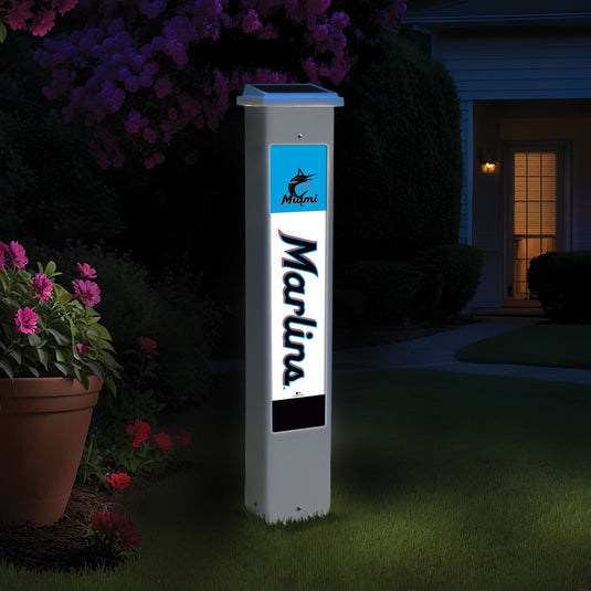 Fan Creations MLB Team Glow Post - Miami Marlins
