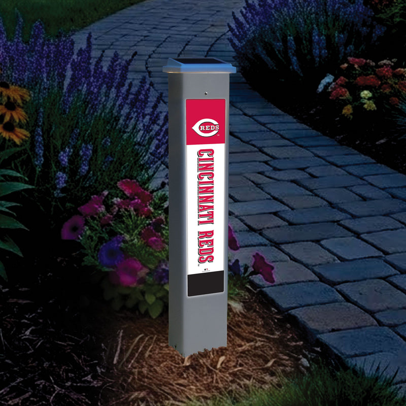 Load image into Gallery viewer, Fan Creations Glow Post MLB Team Glow Post - Cincinnati Reds
