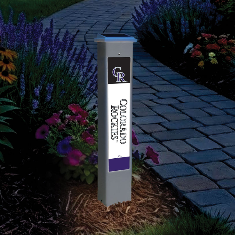 Load image into Gallery viewer, Fan Creations Glow Post MLB Team Glow Post - Colorado Rockies
