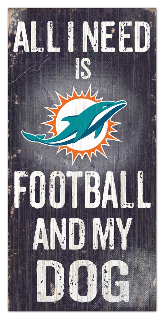 Fan Creations 6x12 Sign Miami Dolphins My Dog 6x12 Sign