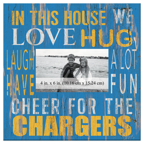 Fan Creations Home Decor Los Angeles Chargers  In This House 10x10 Frame