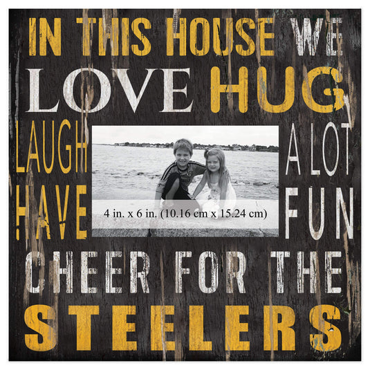 Fan Creations Home Decor Pittsburgh Steelers  In This House 10x10 Frame