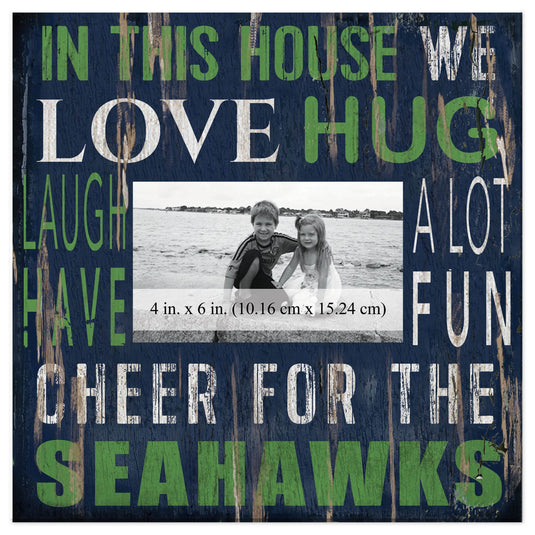 Fan Creations Home Decor Seattle Seahawks  In This House 10x10 Frame