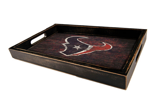 Fan Creations Home Decor Houston Texans  Distressed Team Tray With Team Colors