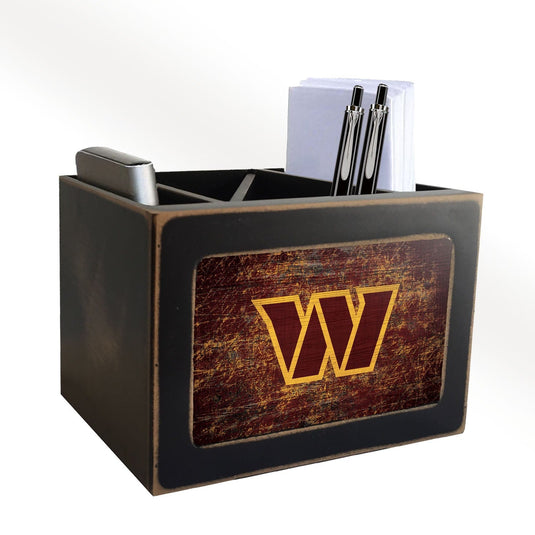 Fan Creations Desktop Stand Washington Commanders Distressed Desktop Organizer With Team Color