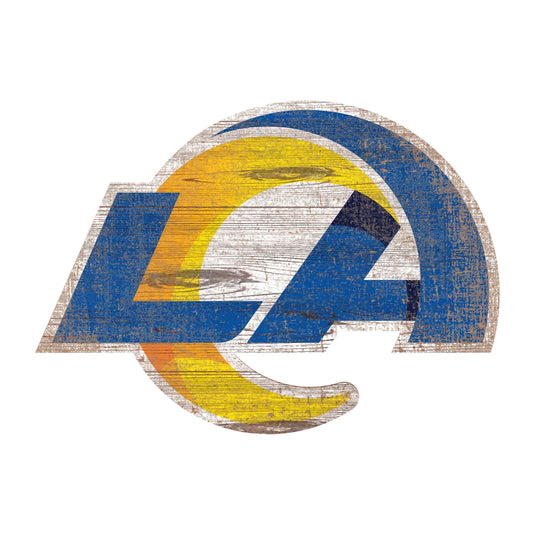 Fan Creations 24" Signs Los Angeles Rams Distressed Logo Cutout Sign