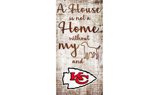 Fan Creations Wall Decor Kansas City Chiefs A House Is Not A Home Sign