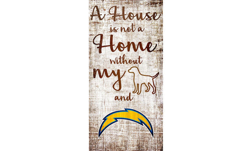 Fan Creations Wall Decor Los Angeles Chargers A House Is Not A Home Sign