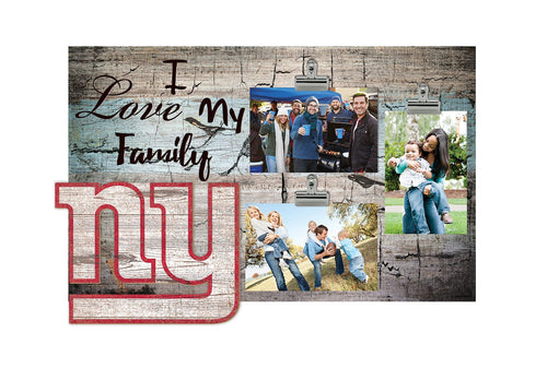 Fan Creations Desktop Stand New York Giants I Love My Family 11x19 Clip Frame