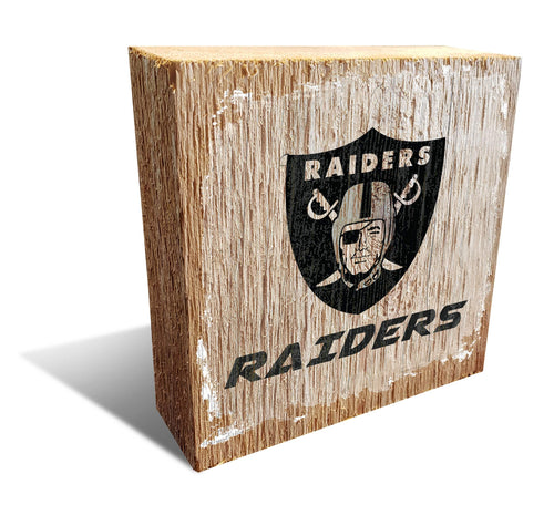 Fan Creations Desktop Stand Las Vegas Raiders Team Logo Block