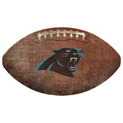 Fan Creations 12" Wall Art Carolina Panthers 12" Football Shaped Sign