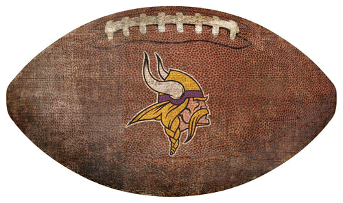 Fan Creations Wall Decor Minnesota Vikings 12in Football Shaped Sign